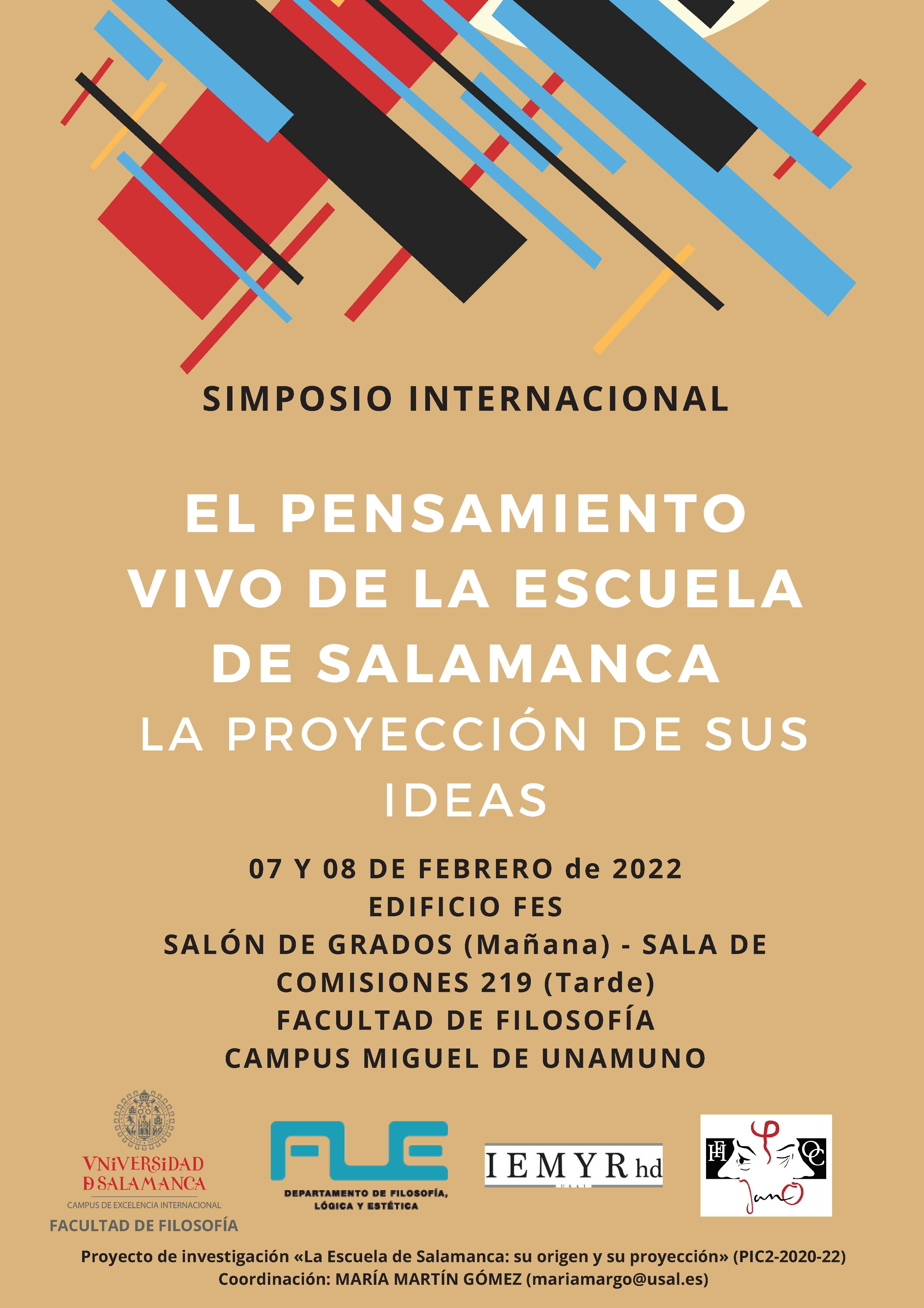 Simposio Internacional: el pensamiento vivo de la Escuela de Salamanca