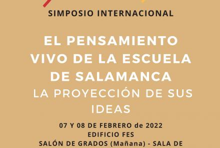 Simposio Internacional: el pensamiento vivo de la Escuela de Salamanca